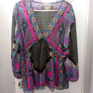 Rose & Olive sheer top XL